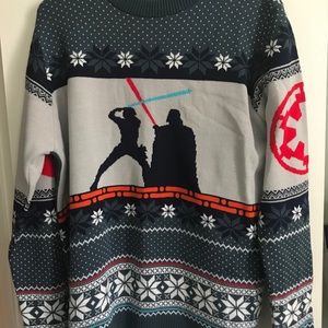 Men’s Star Wars ugly Christmas sweater size L
